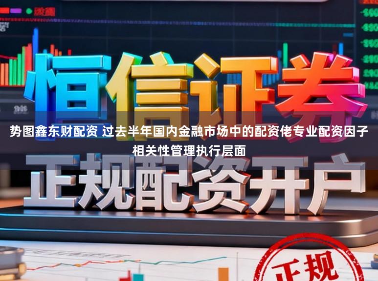 势图鑫东财配资 过去半年国内金融市场中的配资佬专业配资因子相关性管理执行层面